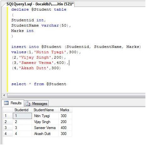 Insert Multiple Rows in a Single Insert Statement in SQL Server